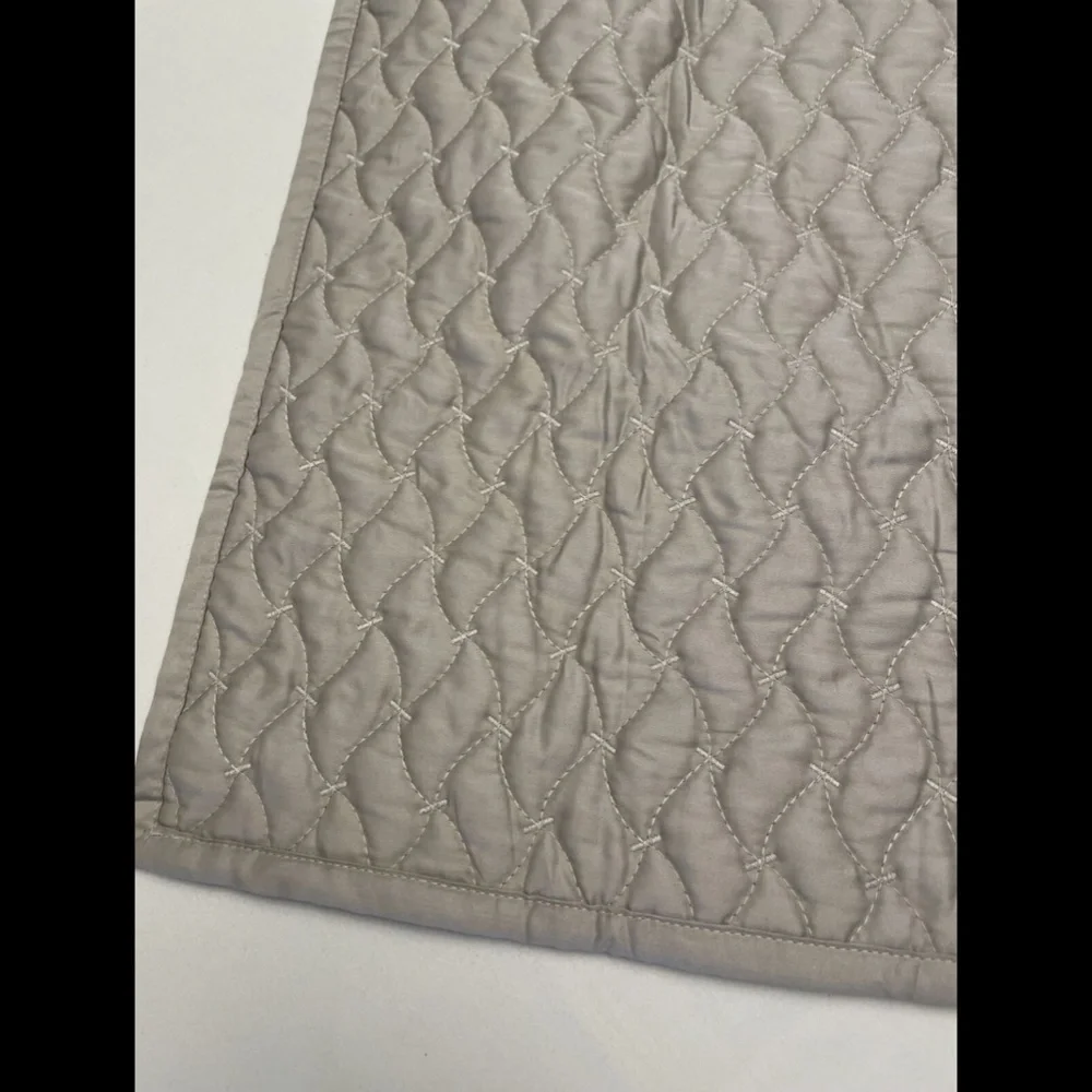 NEW Hotel Collection‎ Meadow Quilted (1) Euro European Sham Pillow Case